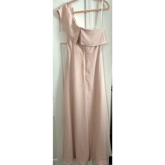 HAYLEY PAIGE OCCASIONS Formal Bridesmaid Dress Gown 5914 Pink Frose - Sz 12 - Picture 3 of 7